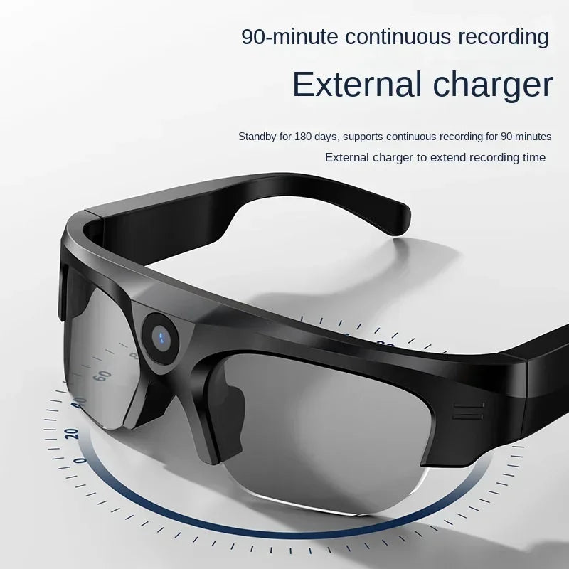 Smart Glasses Mini Camera Bicycle Sports Outdoor Waterproof Wireless Bluetooth DV Cameras Sunglasses Camcorder Video Recording