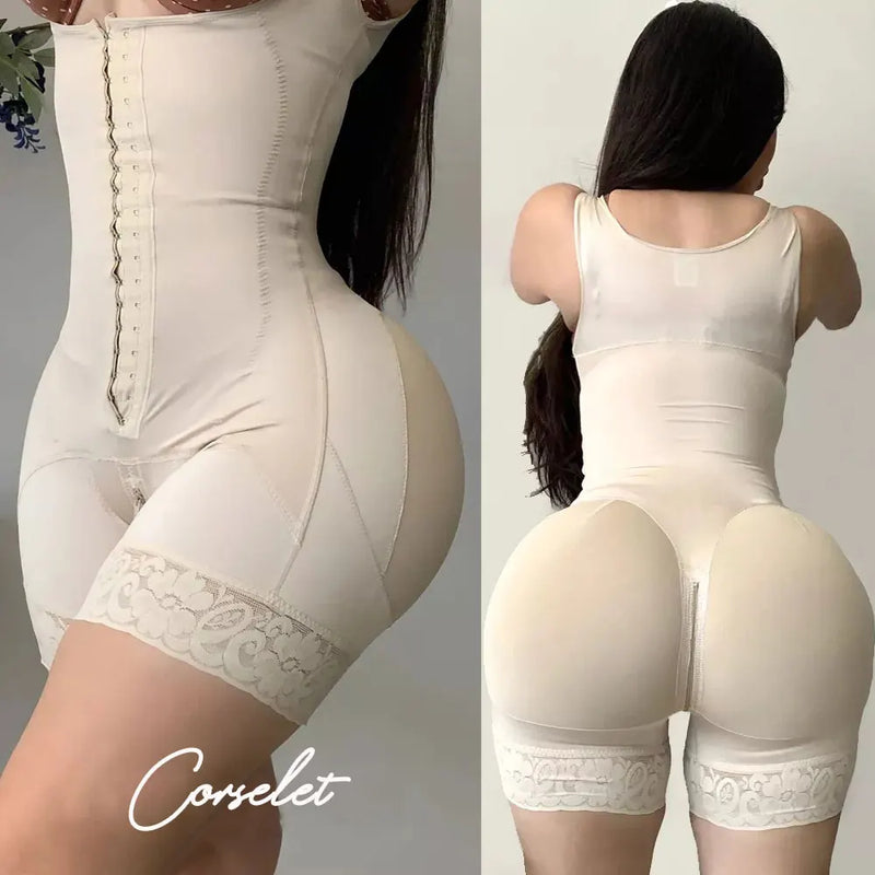 Faja moldeadora de cuerpo de talla grande para mujer, moldeadora de abdomen, reductora de abdomen, con cremallera en la entrepierna, postoperatoria, fajas colombianas de alta compresión