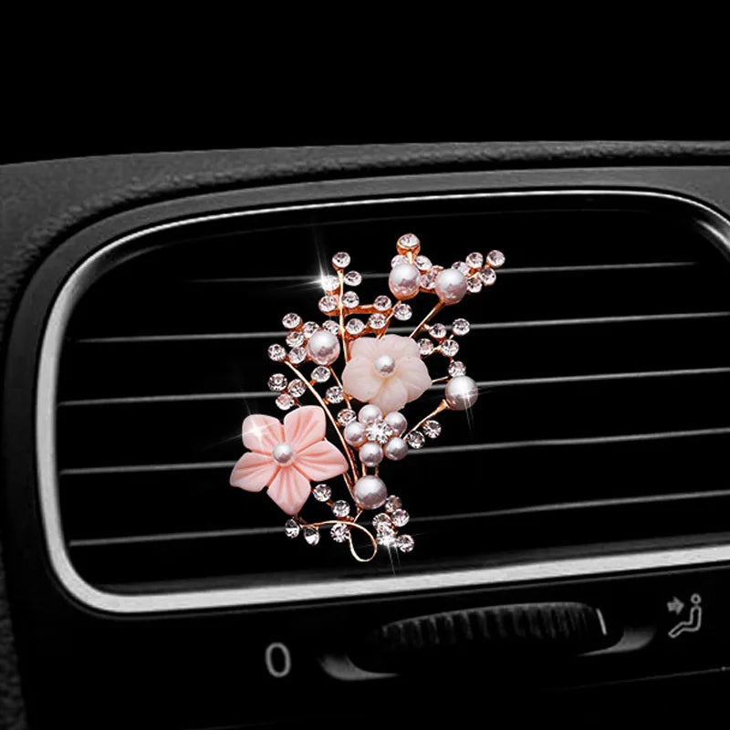 Plum Style Car Air Freshener Perfume Clip Auto Vent Decoration Clip Perfume Diffuser Car Outlet Vent Perfume Clip