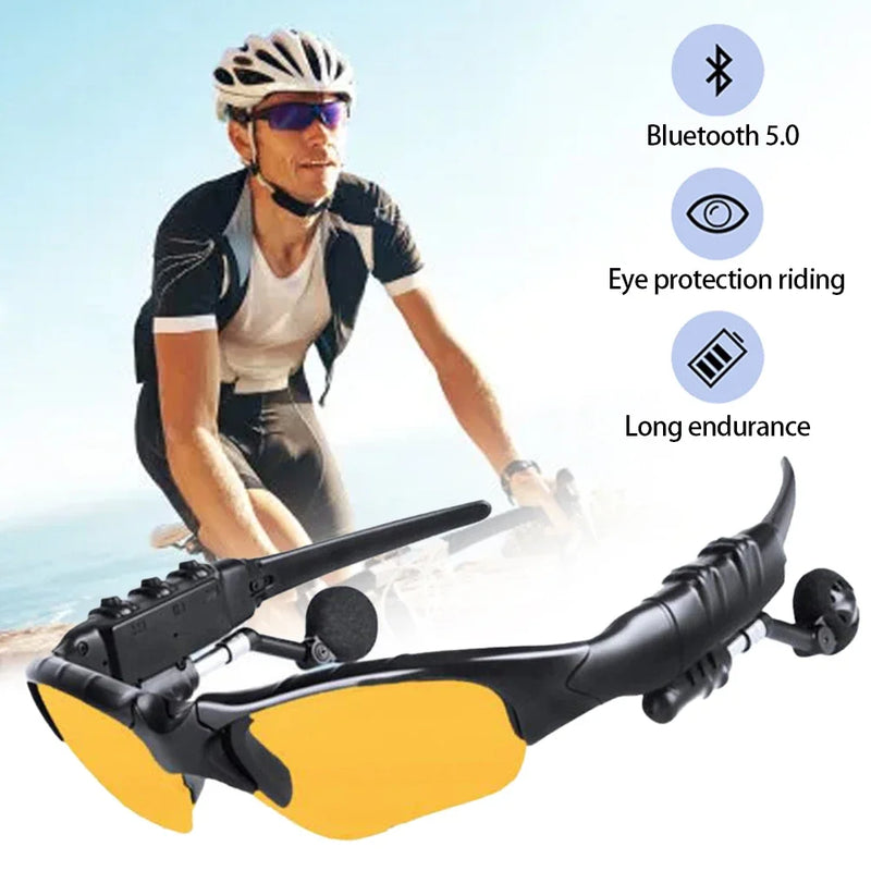 Auriculares estéreo Bluetooth 5.0 Gafas de sol polarizadas Deportes al aire libre Ciclismo Gafas de audio Auriculares con sonido envolvente Música y llamadas