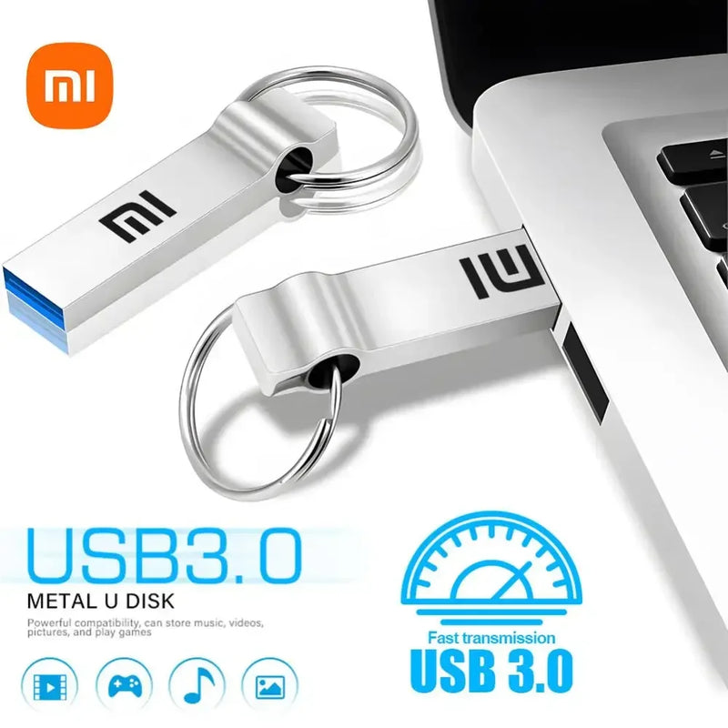 Memoria USB Xiaomi de 2 TB, 1 TB, memoria USB 3.0 de alta velocidad, 512 GB, resistente al agua, de metal