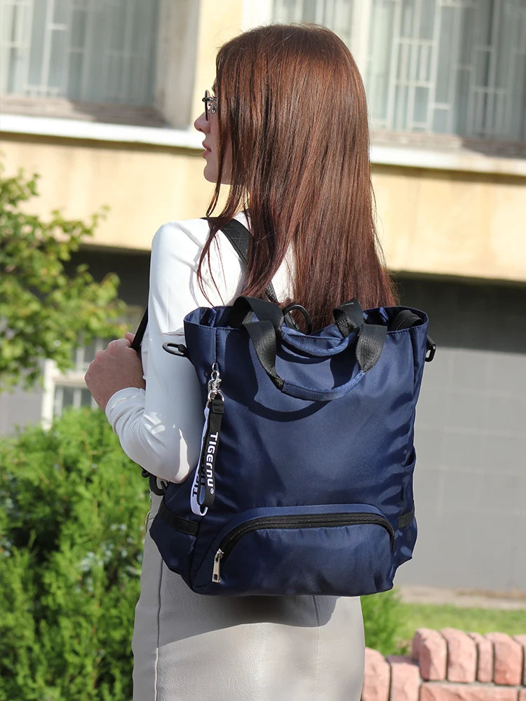 Mochila 3 en 1 de moda Tigernu para mujer, bolso de mano para el tiempo libre, bolso de hombro ligero, bolso de escuela secundaria para la universidad, bolso de mano para niñas, bolso de mujer