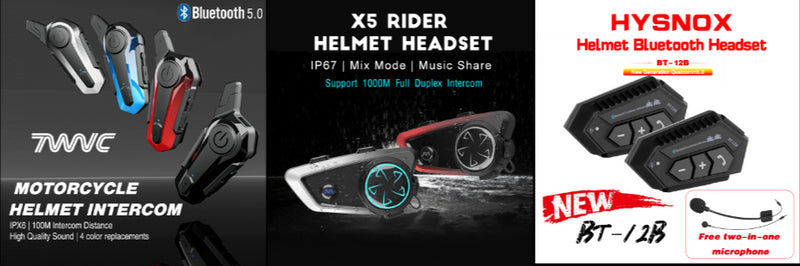 E1 Bluetooth Intercom Motorcycle helmet bluetooth headset intercomunicador Moto Interphone Headset Wireless For 2 Rider 1000M