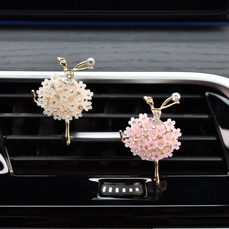 Ballet Girl Car Air Freshener Car Fragrance Perfume Clip Diffuser Auto Vent Scent Parfum Diffuser Car Decor Interior Accessories