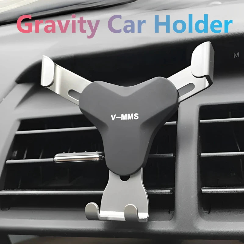 Soporte de gravedad para coche, soporte de ventilación de aire automático, soporte para teléfono móvil, soporte sin imán para GPS, soporte para iPhone 14, Xiaomi, Samsung