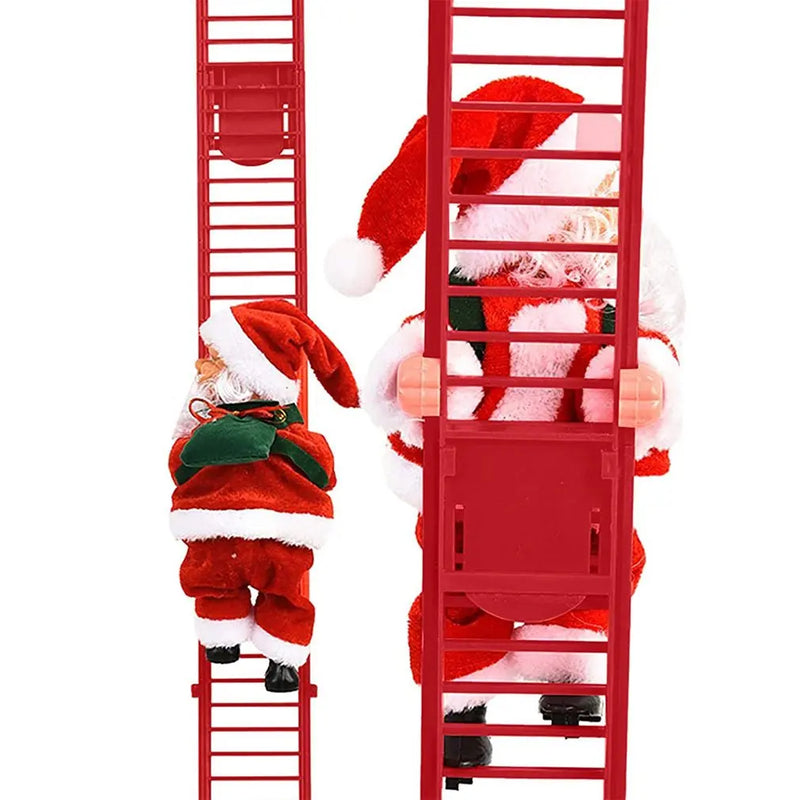 2024 Santa Claus Climbing Rope Electric Climbing Ladder Music Santa Claus Climbing Beads Santa Claus Music Electric Doll Decor