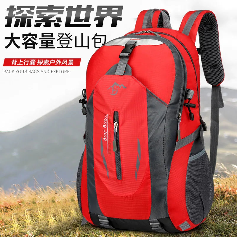 Mochilas de viaje impermeables de nailon para hombre, bolsas de viaje para escalar, mochilas de senderismo, mochilas escolares para deportes al aire libre, mochilas para hombre y mujer de 40 l