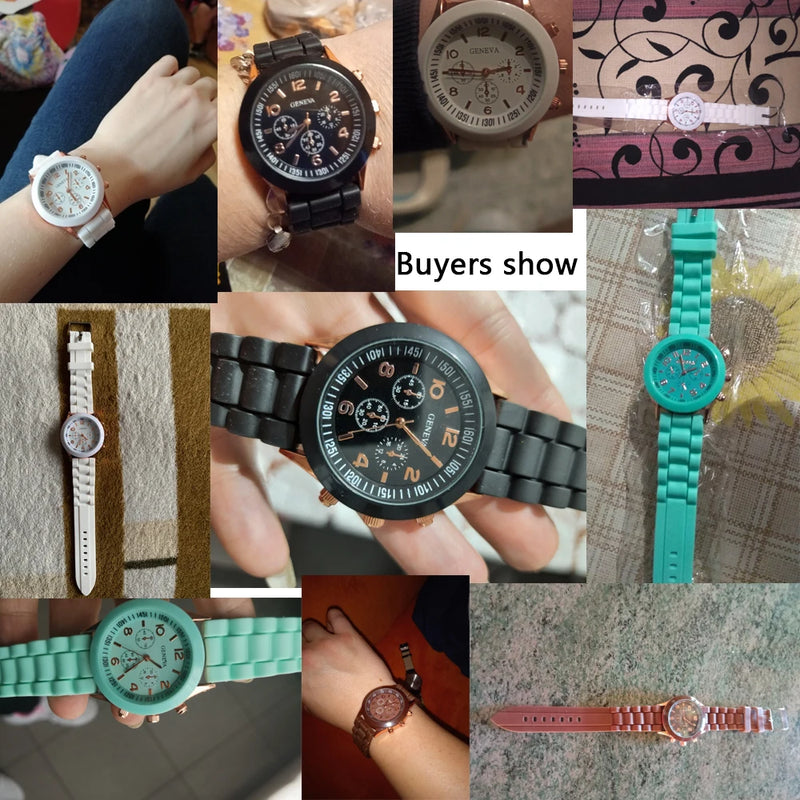 Relojes de mujer 2023 Nueva marca de moda de lujo Reloj de mujer Correa de silicona Reloj de pulsera de cuarzo para mujer Relogio Feminino Zegarki