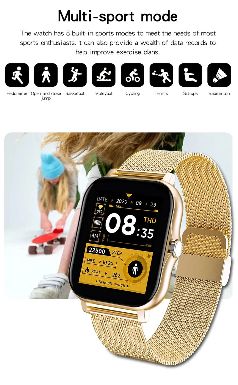 Reloj inteligente Xiaomi para mujer regalo pantalla táctil completa deporte Fitness orologi llamada Digital Smartwatch orologio da polso