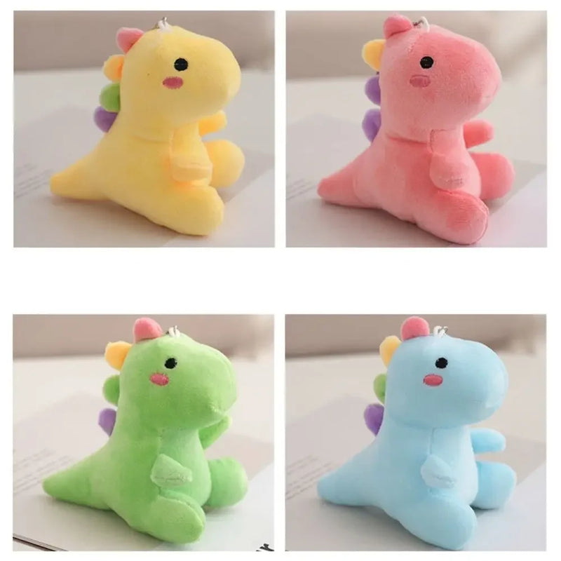 Precioso muñeco de peluche de dinosaurio súper suave, llavero de animal de peluche de dibujos animados para niños, muñeco de abrazo para bebé, almohada para dormir, decoración del hogar