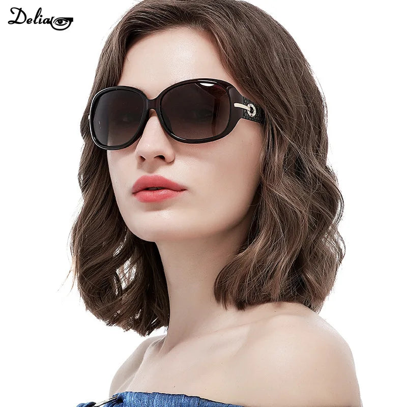 Elegant Ladies Big Frame Sunglasses Anti-Ultraviolet Retro Glasses Vintage Gradient Lens Sunglasses Female Male Shades 2024 New