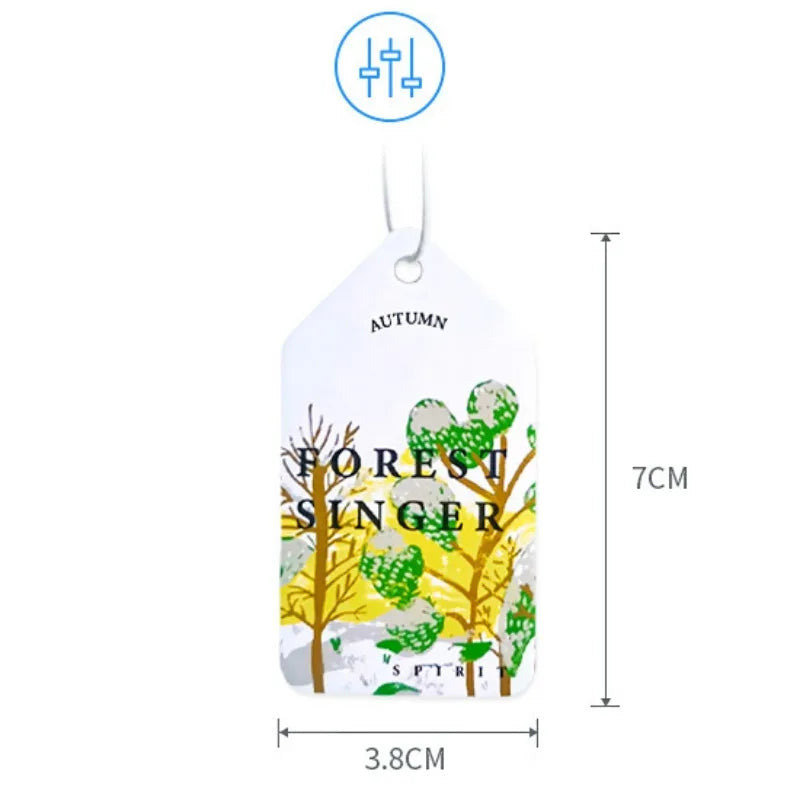 3/4PCS Car Air Freshener Four Seasons Car Perfume Long-lasting Aromatherapy Fragrance Piece Pendant Car Interior Accessories