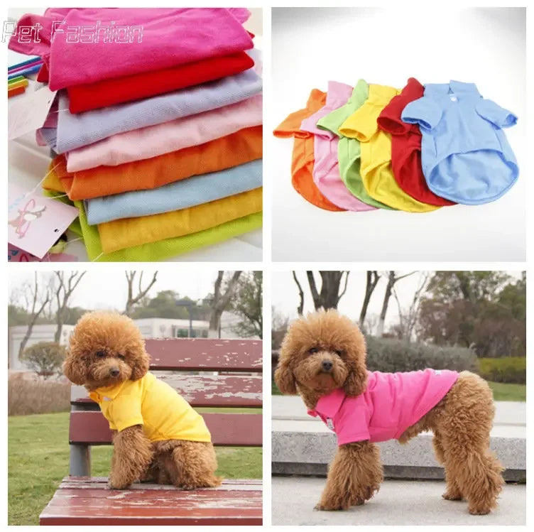 NEW Pet Puppy Comfortable Summer Shirt for Small Dog Cat Clothes Costume Apparel T-Shirt Durable Pet Accessory