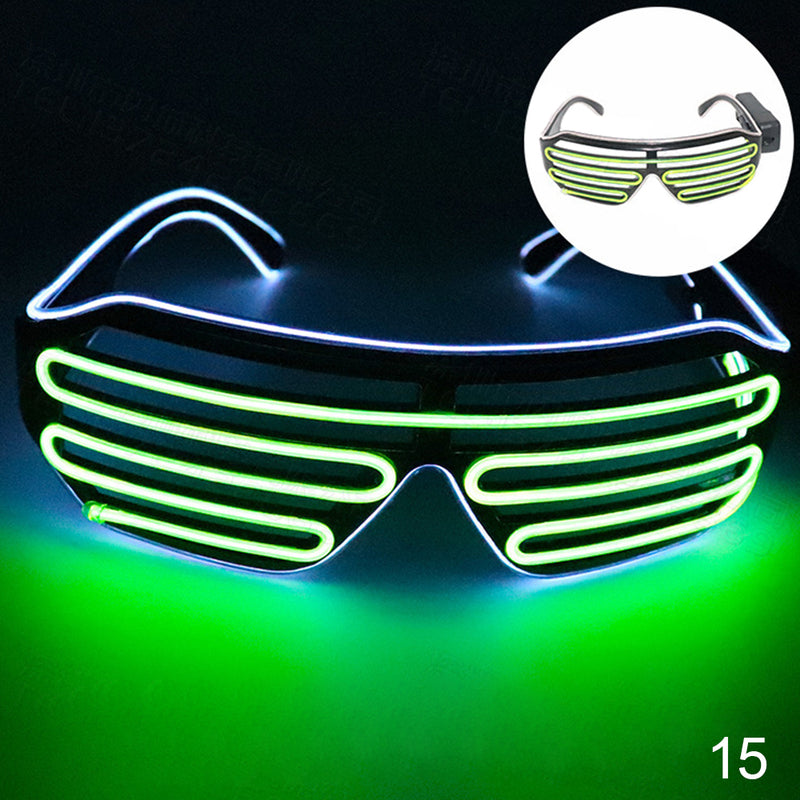 Glowing Glasses LED Gafas Luminous Bril Neon Christmas Glow Sunglasses Flashing Light Glass for Party Supplies Prop Costumes New