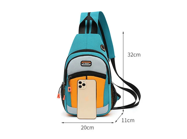 Mochila pequeña para mujer, bolso de pecho de tela Oxford, impermeable, bolso de mensajero de moda, bolso deportivo para mujer, bolso de viaje, bolso cruzado