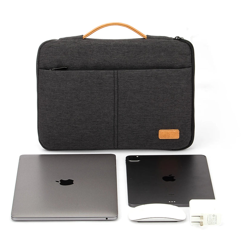 Funda para portátil de 14 a 15,6 pulgadas, funda para portátil para MacBook, HP, Dell, Acer, maletín para ordenador a prueba de golpes, estuche de viaje para hombres de negocios