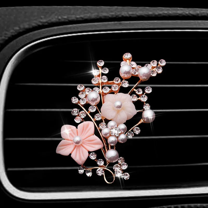 Plum Style Car Air Freshener Perfume Clip Auto Vent Decoration Clip Perfume Diffuser Car Outlet Vent Perfume Clip