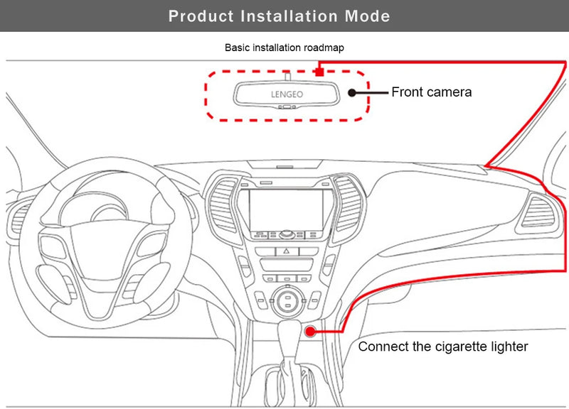 3 Channel WIFI Car DVR HD 1080P Inside Vehicle Dash Cam Three Way Camera DVRs Recorder Video Registrator Mini Dashcam Camcorder