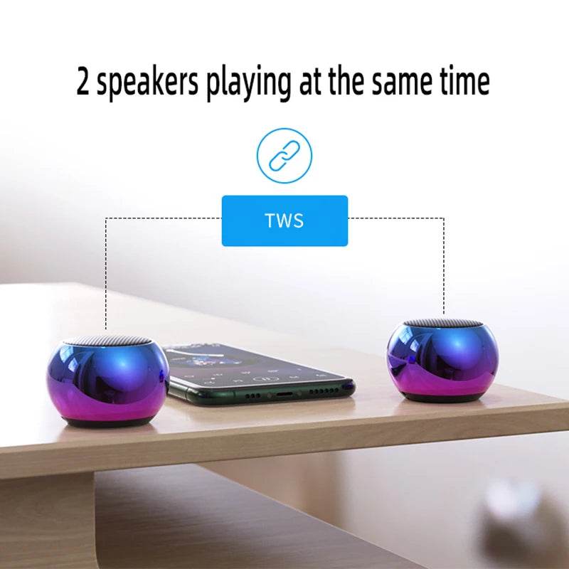 Wireless Bluetooth Speaker Powerful Portable TWS Speakers Mini Soundbox Bass Sound Box Support TF Card Subwoofer Music Play