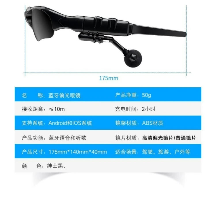 Gafas polarizadas originales XIAOMI con Bluetooth y auriculares inalámbricos con sonido estéreo deportivo, auriculares MIJIA