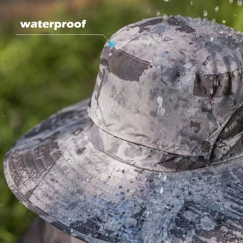 Para acampar al aire libre, pescar, hacer senderismo, protector solar, sombrero de pescador, gorra con ventilador solar, gorra de carga solar portátil con ventilador adecuada