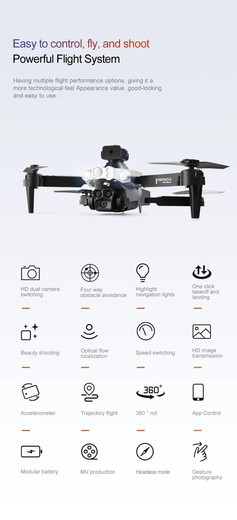 Xiaomi 10000M Lu200 Drone 8K GPS Triple Camera Aerial Photography Wifi Optical Localization Four-way Obstacle Avoidance Drone