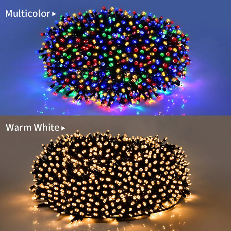 110V 220V Decorative String 50M 100M Led Fairy Lights Holiday Outdoor Lamp Garland For Christmas Tree Wedding Party Decoration