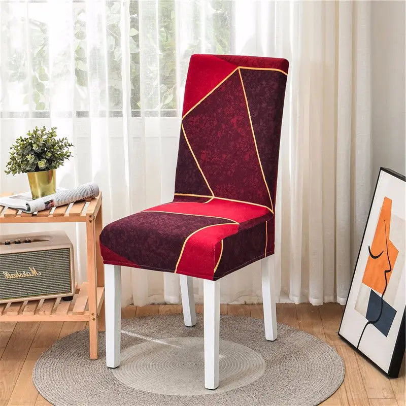 1pc Universal Chair Cover Christmas Hotel Household Anti-fouling Chair Cover Piece Elastic Office Computer Seat Cover