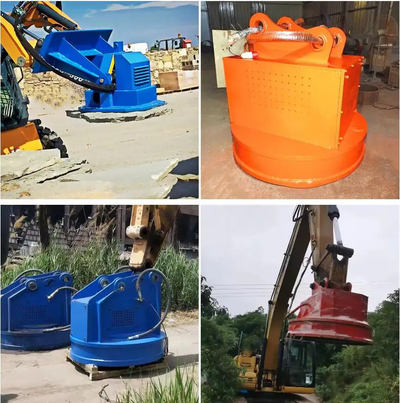 Excavator Magnet Lift Fixed Overhead Magnets Lifting Magnet 220V Magnetic Lifter 1 ton 2 ton 5 Ton Lift Magnet