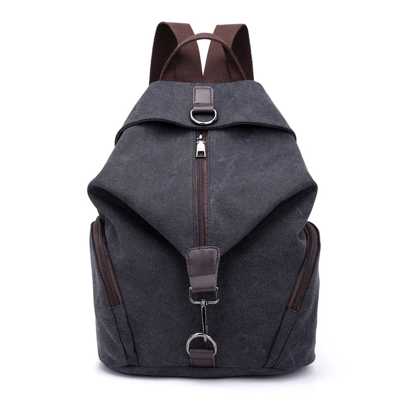 Fashion Canvas Female Backpack Multifuction Casual Backpack For Teenager Girls 2024 New Summer Women Large Capacity Shoulder Bag