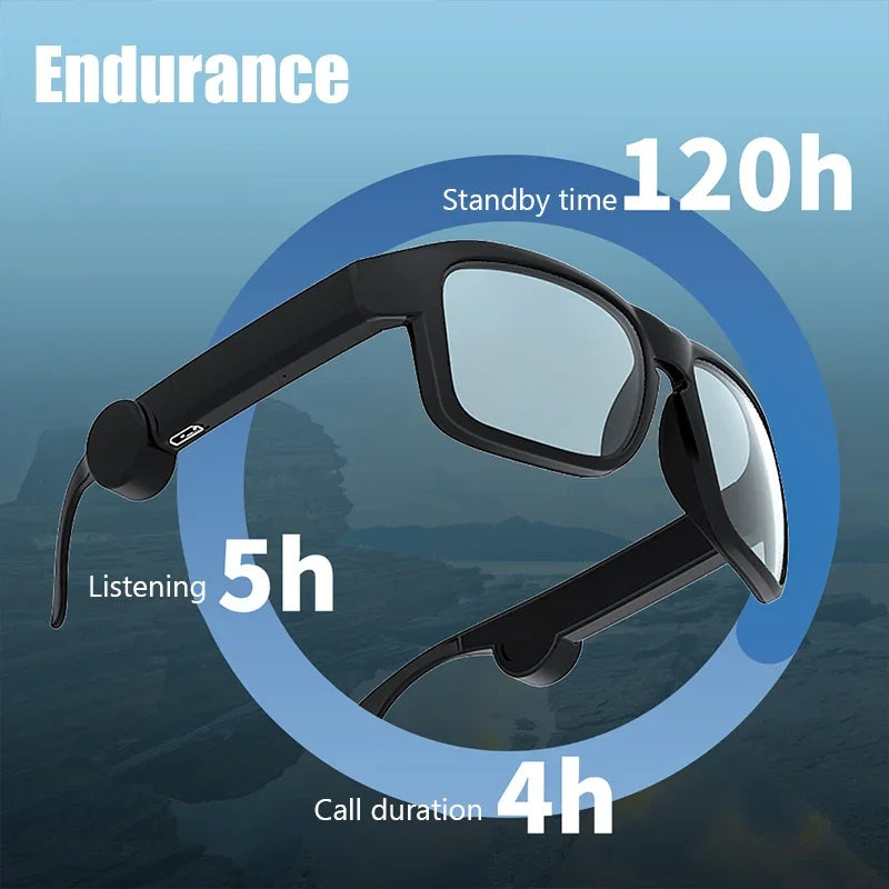 Gafas inteligentes XG88 con Bluetooth 5.3, gafas de sol deportivas para conducir, para exteriores, sonido de alta fidelidad, llamadas, calidad de música, auriculares inalámbricos con Bluetooth