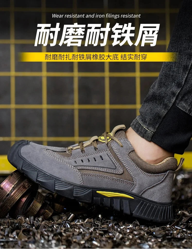 Botas de invierno 2023 para hombre, zapatos indestructibles, zapatos de seguridad con aislamiento de 6 kV, botas de trabajo a prueba de pinchazos para hombre, zapatos de protección de seguridad