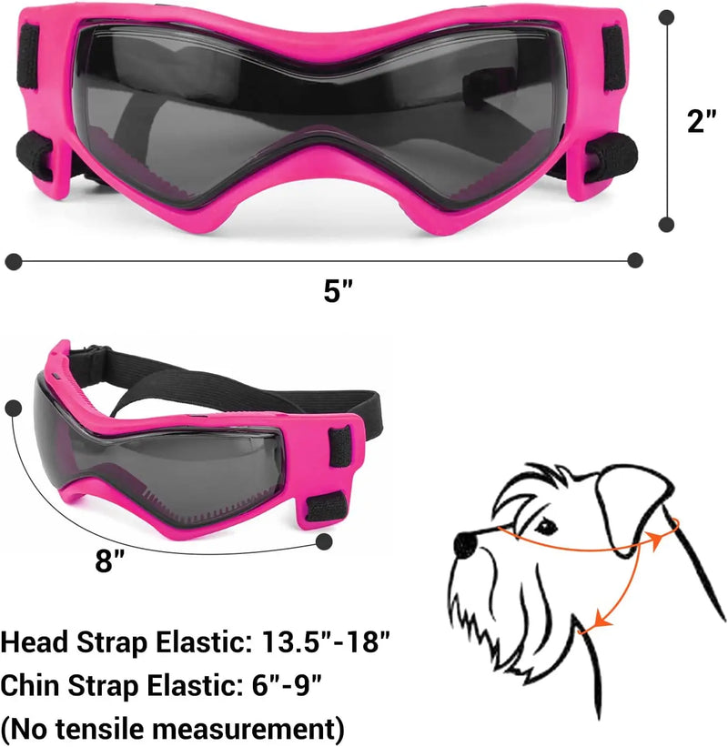 ATUBAN Dog Helmet and Sunglasses for Dogs,UV Protection Dog Glasses Sport Hat for Medium Dogs,for Dog Outdoor Driving Walking