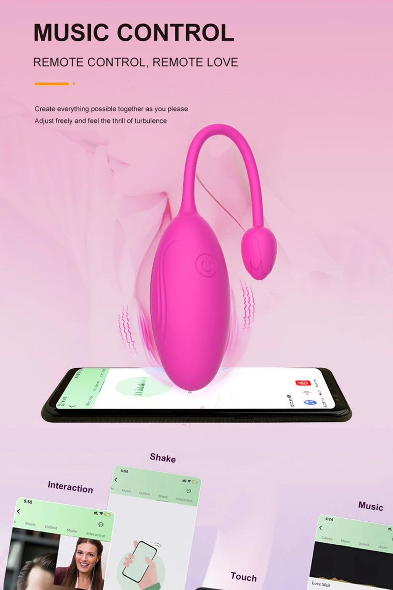 Wireless Bluetooth G Spot Dildo Vibrator for Women APP Remote Control Wear Vibrating Egg Clit Female Vibrating Panties Sex Toys