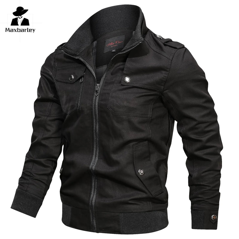 Casual solid color jacket, zippered pocket, stand up collar, oversized jacket, tough guy style, thin motorcycle top