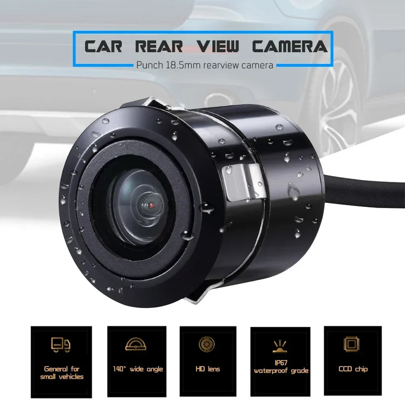 Cámara de visión trasera para coche, cámara de marcha atrás para estacionamiento, IP67, impermeable, CCD, LED, monitor de marcha atrás, visión nocturna HD, imagen de alta definición