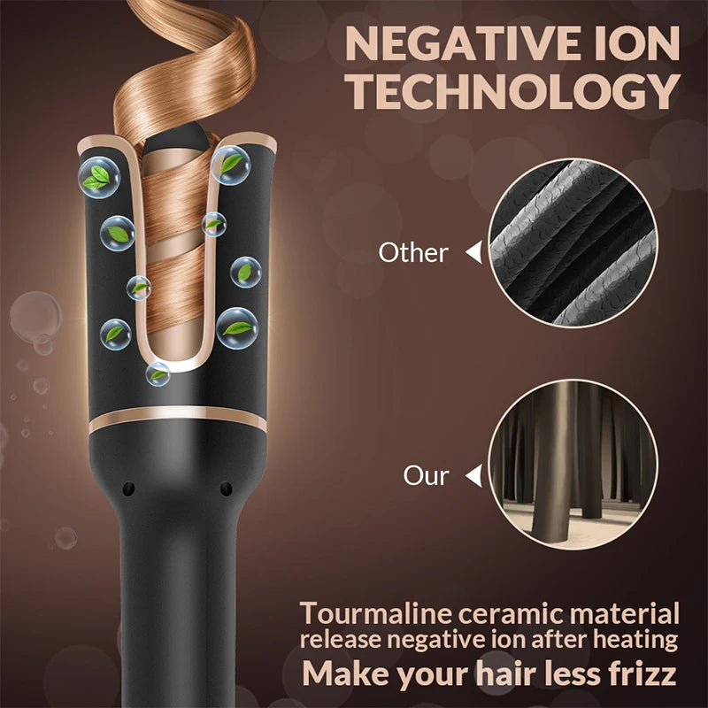 Automatically Hair Curler Automatic Looper Wavy Crimping Curl Tool Wave Roll Ferro Ringlet Loop Roller Electric Curly Waver Iron