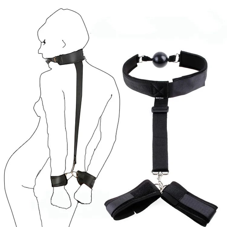 Adult Bdsm Game Products Toys Women Couples Handcuffs Binding Set SM Restraint Wrist And Ankle Cuff No Vibrator Sex Toy Sex Shop