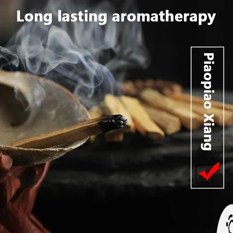 Incienso Natural Palo Santo Alto contenido de aceite Al quemarlo libera el aroma Para aromaterapia en interiores Relaja tu mente