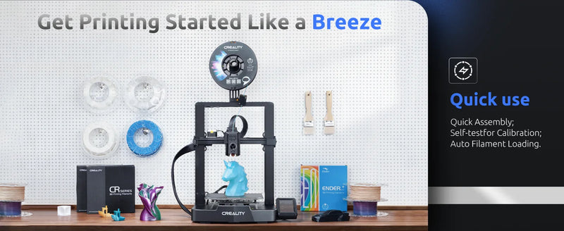 Impresora 3D Creality Ender 3 V3 KE, impresión de alta velocidad de 500 mm/s, tamaño de impresión 8,66 x 8,66 x 9,84 pulgadas, envío gratuito desde EE. UU.