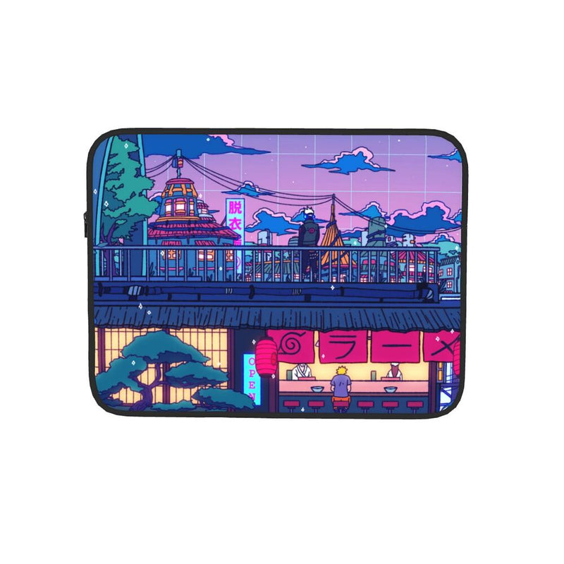 Funda para portátil, funda para portátil, funda para ordenador portátil, funda a prueba de golpes, diseño de Anime, manga, ciudad nocturna, Kawaii, 12, 13, 15 y 17 pulgadas