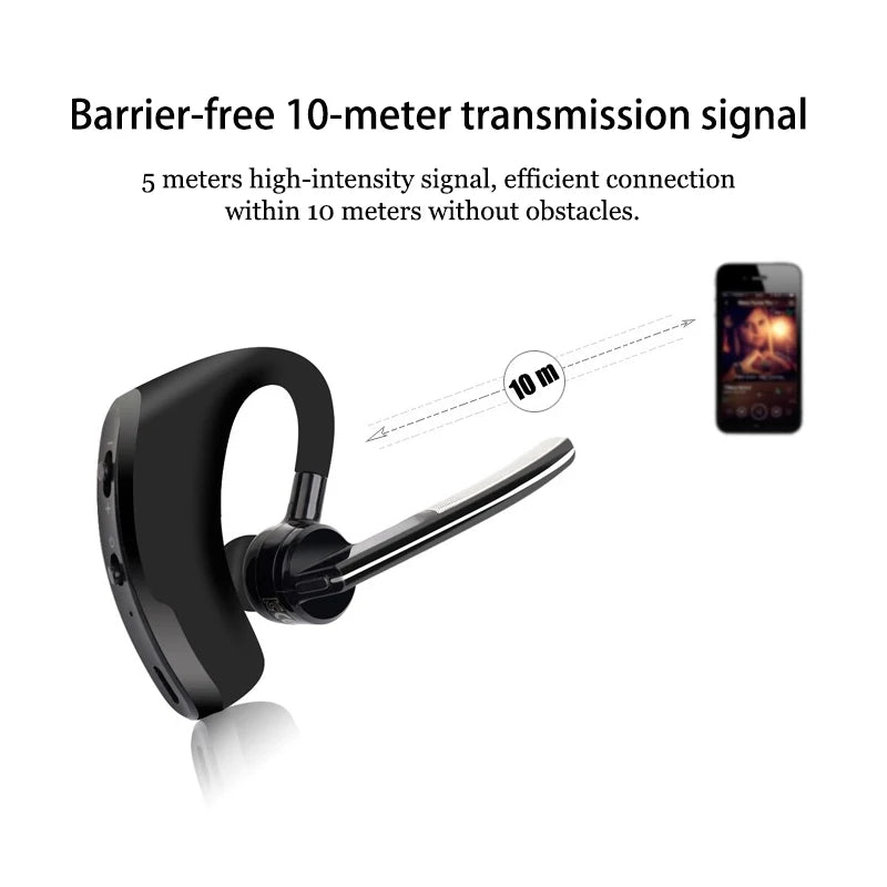 Auriculares Bluetooth V8 rtSpo, auriculares estéreo inalámbricos con micrófono HD, kit manos libres para el coche con micrófono para iPhone, Samsung y Huawei