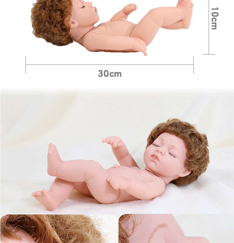 Muñecas Reborn de silicona de 11/19/30 cm, juguetes para bebés Reborn, muñeca de vinilo impermeable, linda mini muñeca Reborn para niñas, regalo de cumpleaños