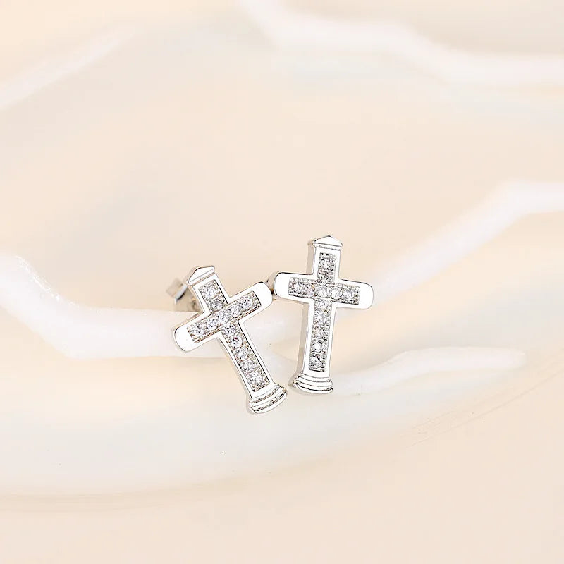 Pendientes de plata de ley 925 con circonitas de alta calidad para mujer, accesorios de joyería fina para bodas, regalo