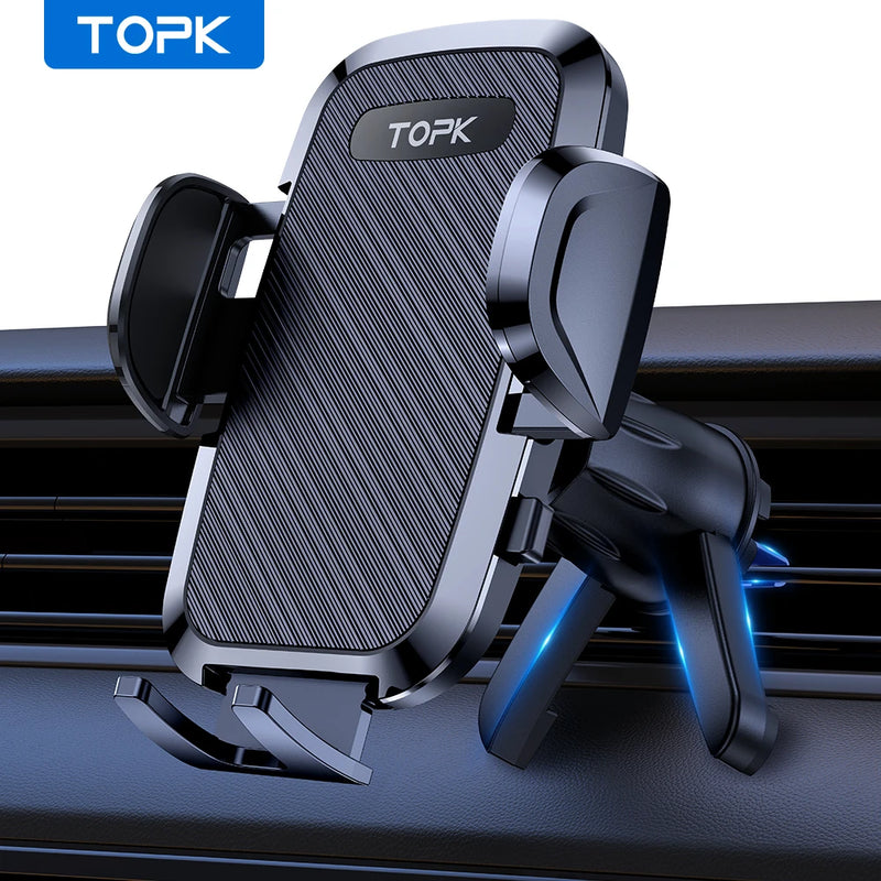 Soporte universal para coche TOPK, soporte para teléfono con gravedad para ventilación de coche, soporte para teléfono móvil, soporte para teléfono móvil para todos los teléfonos