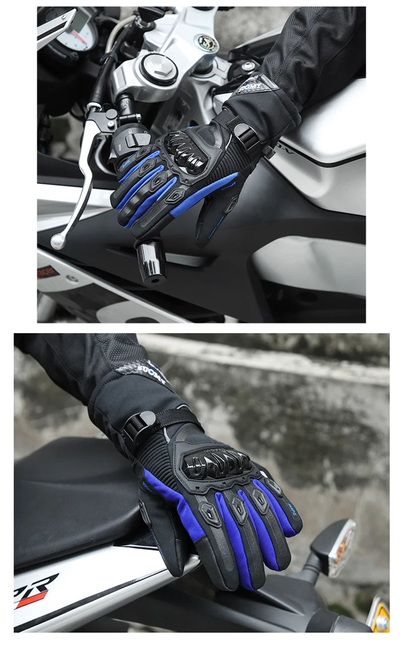 2023-Upgrade Motorcycle Gloves Guantes Moto Riding Touch Screen Winter for Ls2 Jacket Benelli Leoncino 500 Kemimoto