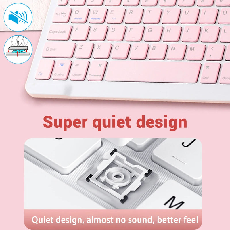 Mini Wireless Keyboard Bluetooth Keyboard For ipad Phone Tablet Portable Bluetooth Keyboard and Mouse For Samsung Xiaomi Android