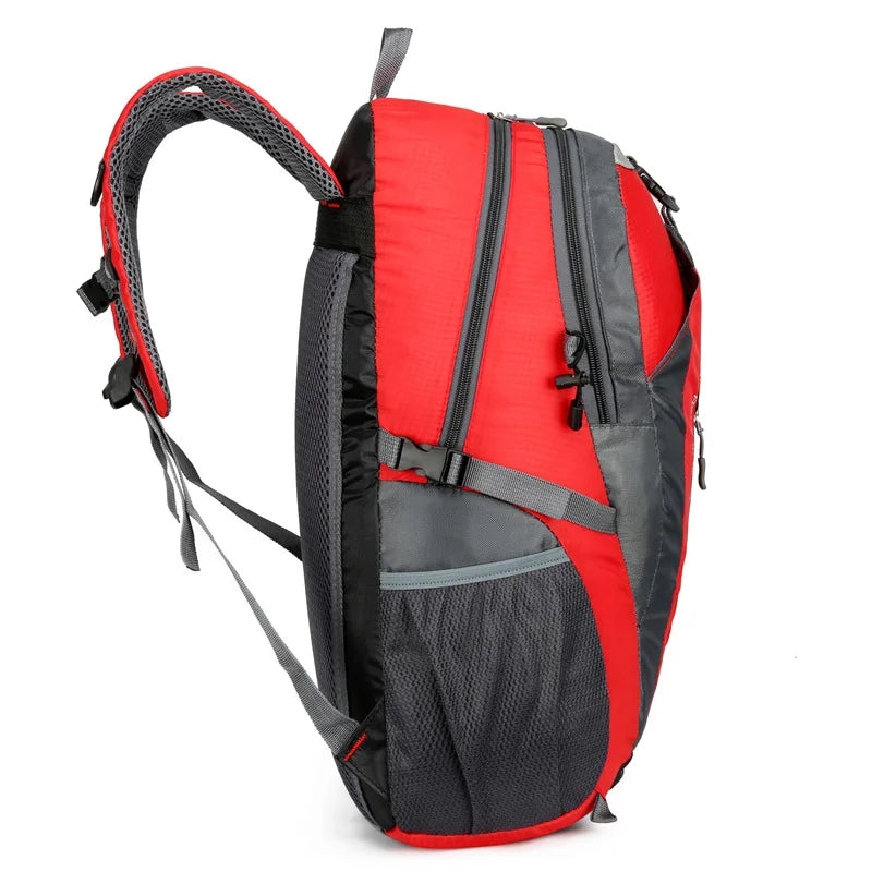 Mochilas de viaje impermeables de nailon para hombre, bolsas de viaje para escalar, mochilas de senderismo, mochilas escolares para deportes al aire libre, mochilas para hombre y mujer de 40 l