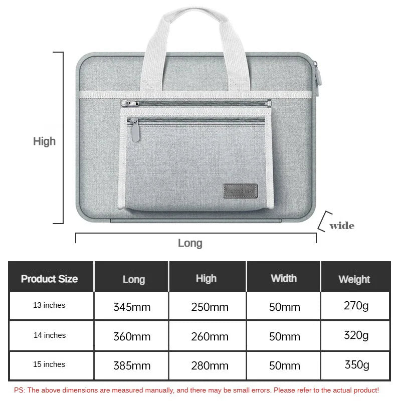 Bolsa para computadora portátil de 13, 14 y 15,6 pulgadas, funda para MacBook, HP, Dell, Acer, maletín para computadora a prueba de golpes, funda para computadora portátil para mujer, bolsa para hombre