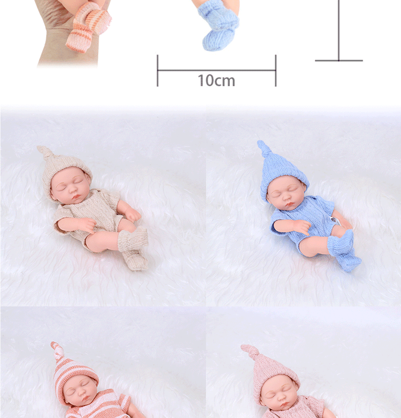 Muñecas Reborn de silicona de 11/19/30 cm, juguetes para bebés Reborn, muñeca de vinilo impermeable, linda mini muñeca Reborn para niñas, regalo de cumpleaños